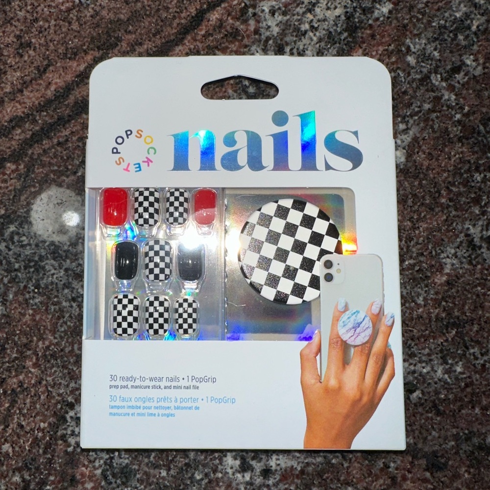 NWT PopSocket Nails and PopGrip matching set